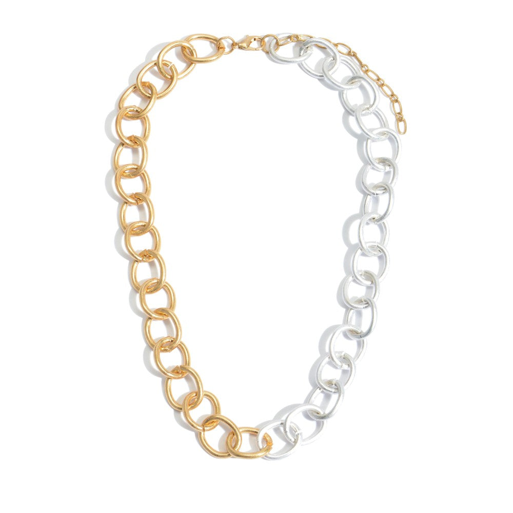 Gold & Silver Two Tone Necklace