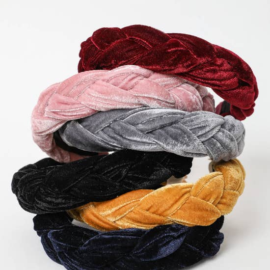 Velvet Braided Headband