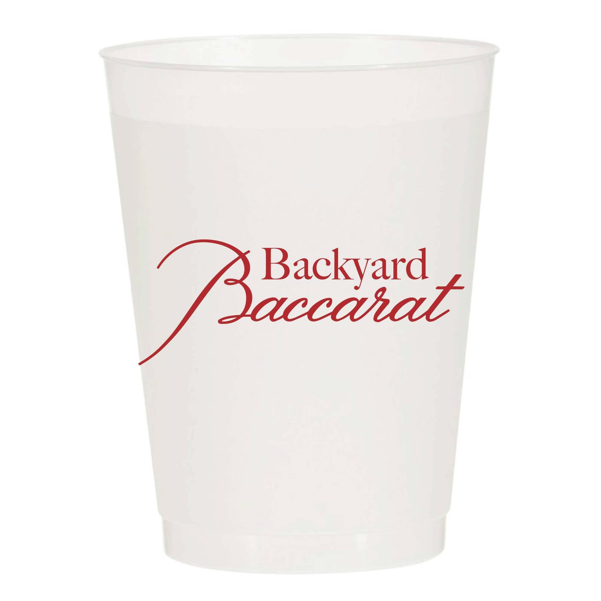 Backyard Baccarat Frosted Cups - Summer: Pack of 6