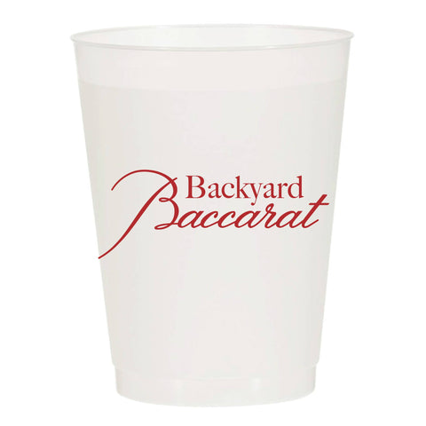 Backyard Baccarat Frosted Cups - Summer: Pack of 6