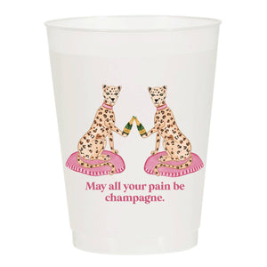 May Your Pain Be Champagne Frosted Cups: Pack of 6